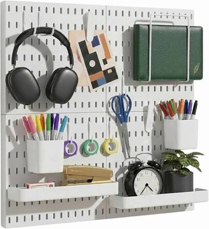 small space kids study nook with vertical wall storage