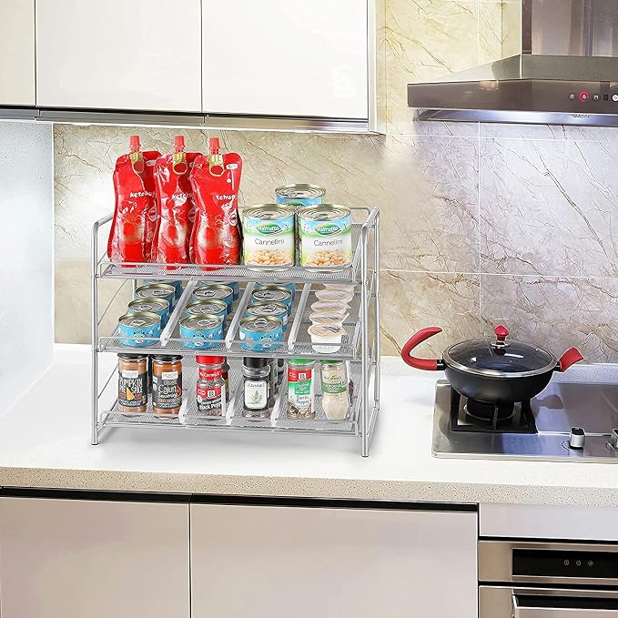 Simple Trending 3 tier can rack holding canned goods